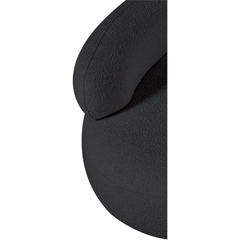 Meridian Furniture Venti Black Boucle Fabric Chair