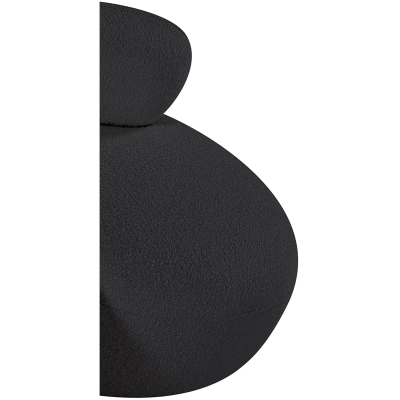 Meridian Furniture Venti Black Boucle Fabric Chair
