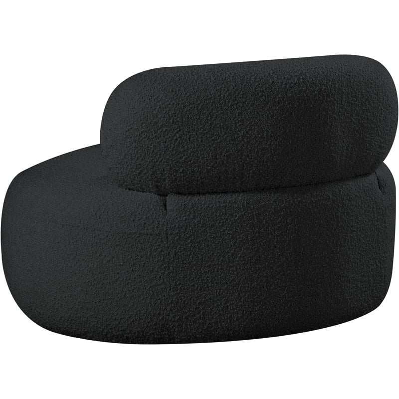 Meridian Furniture Venti Black Boucle Fabric Chair