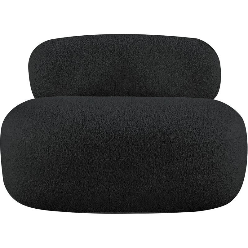 Meridian Furniture Venti Black Boucle Fabric Chair