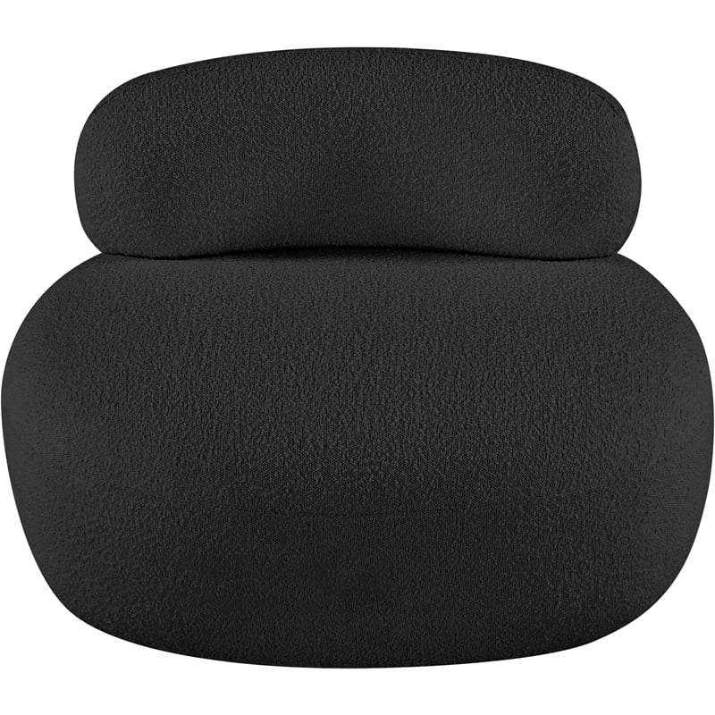 Meridian Furniture Venti Black Boucle Fabric Chair