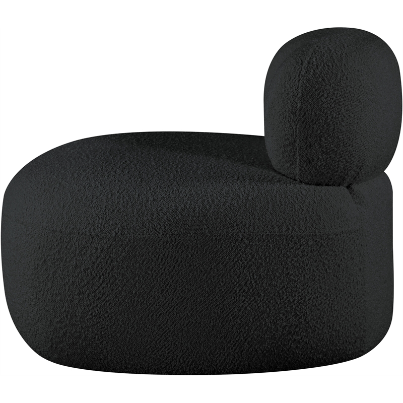 Meridian Furniture Venti Black Boucle Fabric Chair