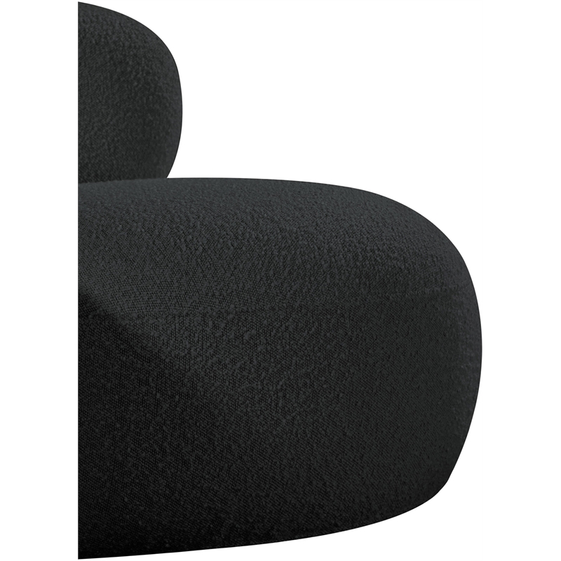 Meridian Furniture Venti Black Boucle Fabric Chair