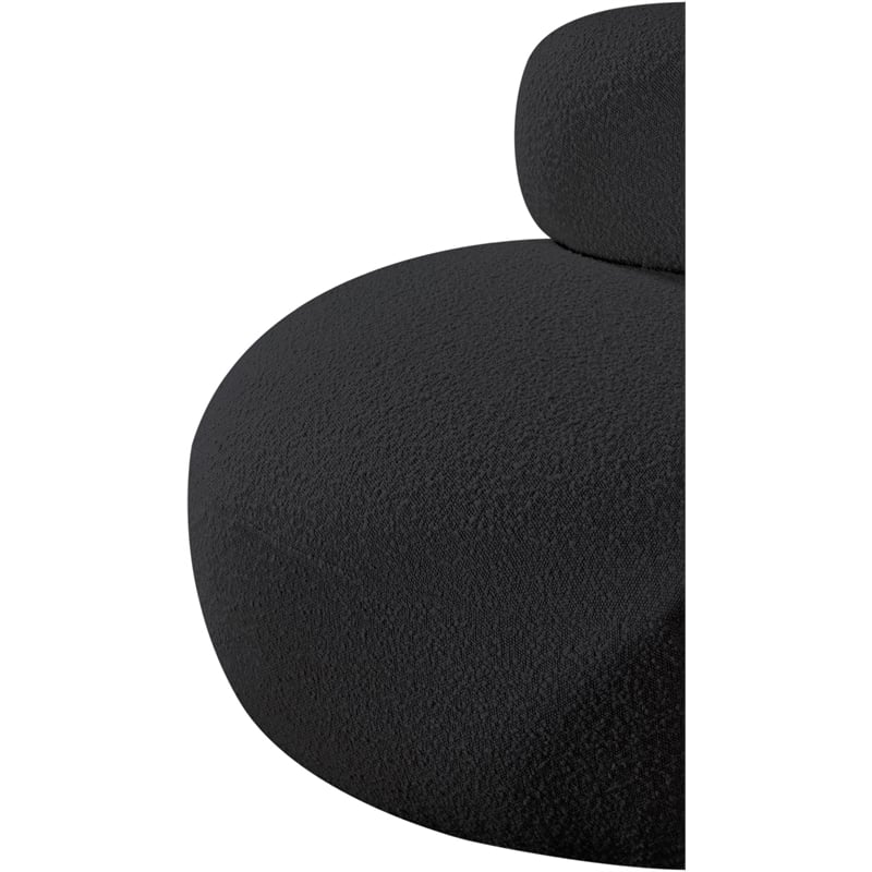Meridian Furniture Venti Black Boucle Fabric Chair