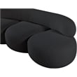 Meridian Furniture Venti Black Boucle Fabric Sofa