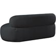 Meridian Furniture Venti Black Boucle Fabric Sofa