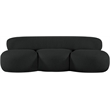 Meridian Furniture Venti Black Boucle Fabric Sofa