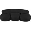 Meridian Furniture Venti Black Boucle Fabric Sofa