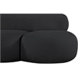 Meridian Furniture Venti Black Boucle Fabric Sofa