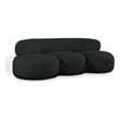 Meridian Furniture Venti Black Boucle Fabric Sofa