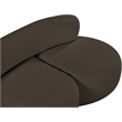 Meridian Furniture Venti Brown Boucle Fabric Loveseat