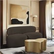 Meridian Furniture Venti Brown Boucle Fabric Loveseat