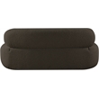Meridian Furniture Venti Brown Boucle Fabric Loveseat