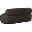 Meridian Furniture Venti Brown Boucle Fabric Loveseat