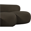 Meridian Furniture Venti Brown Boucle Fabric Loveseat