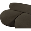 Meridian Furniture Venti Brown Boucle Fabric Loveseat