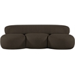 Meridian Furniture Venti Brown Boucle Fabric Sofa