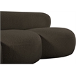 Meridian Furniture Venti Brown Boucle Fabric Sofa