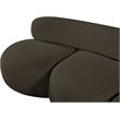Meridian Furniture Venti Brown Boucle Fabric Sofa