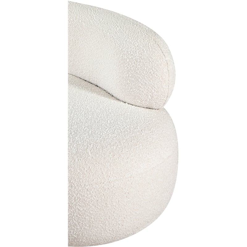 Meridian Furniture Venti Cream Boucle Fabric Chair