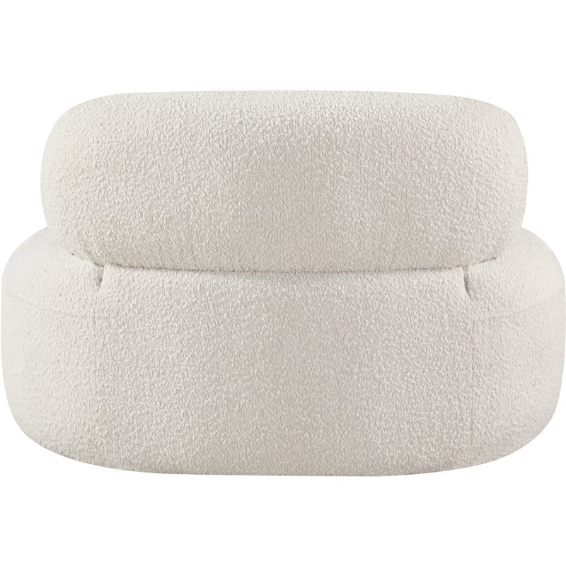 Meridian Furniture Venti Cream Boucle Fabric Chair