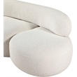 Meridian Furniture Venti Cream Boucle Fabric Loveseat