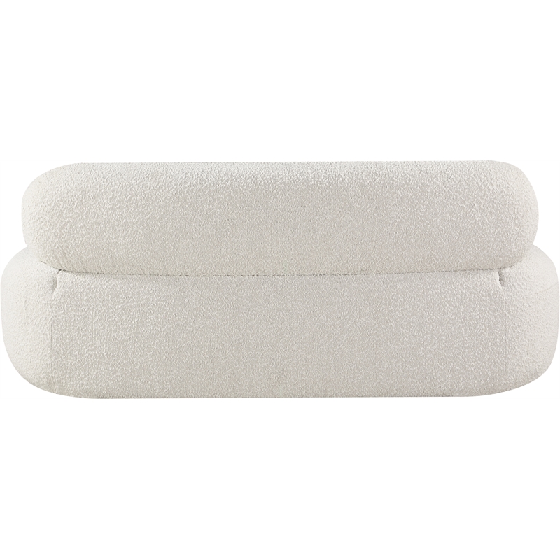 Meridian Furniture Venti Cream Boucle Fabric Loveseat