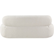 Meridian Furniture Venti Cream Boucle Fabric Loveseat
