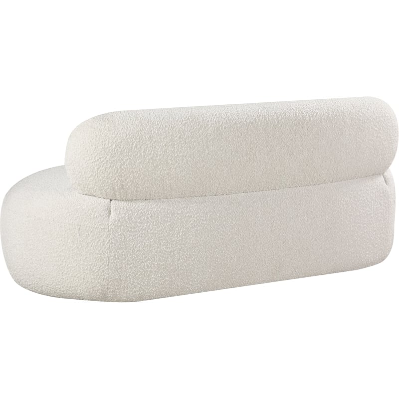 Meridian Furniture Venti Cream Boucle Fabric Loveseat