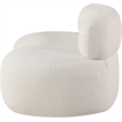 Meridian Furniture Venti Cream Boucle Fabric Loveseat
