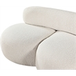 Meridian Furniture Venti Cream Boucle Fabric Loveseat