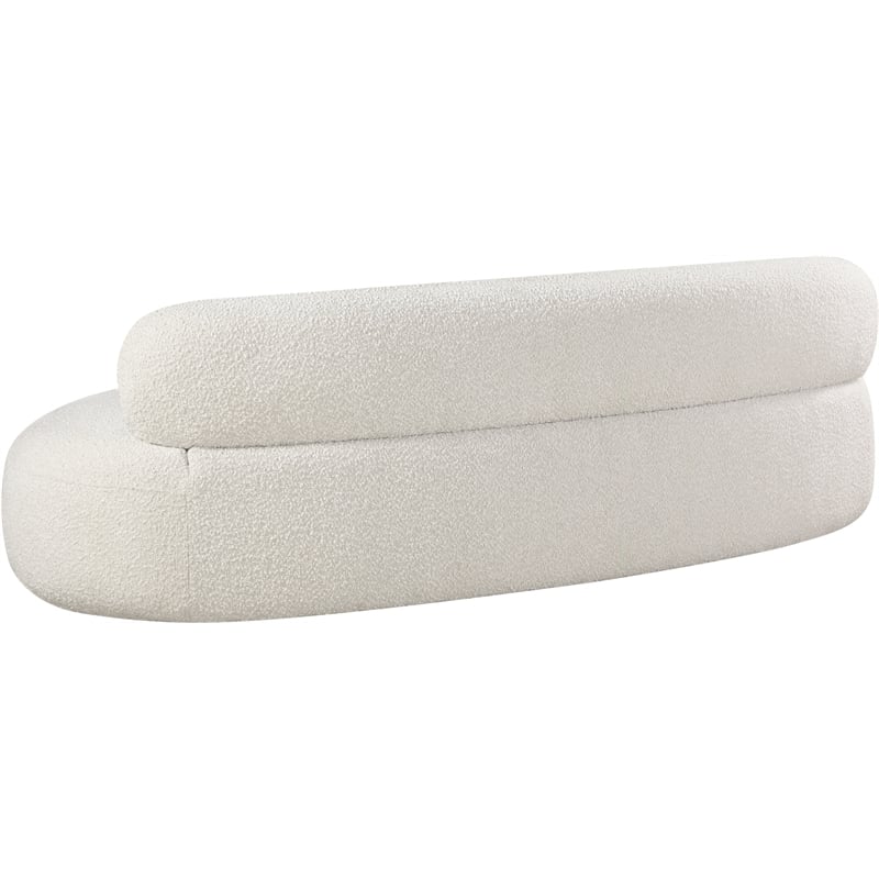 Meridian Furniture Venti Cream Boucle Fabric Sofa