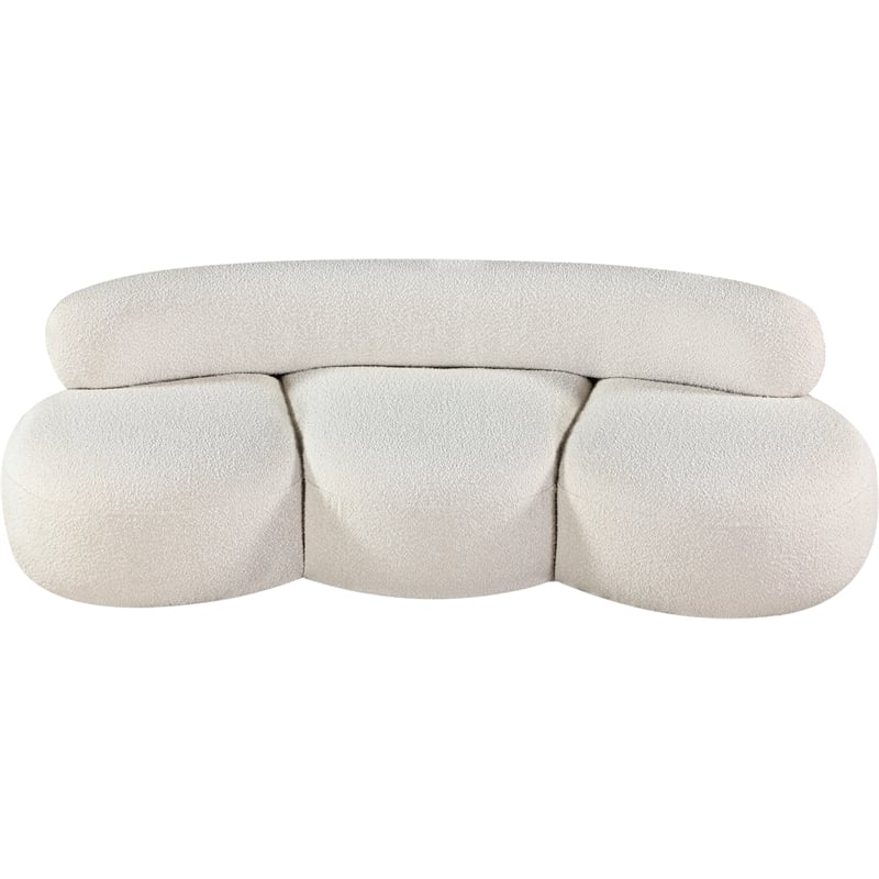 Meridian Furniture Venti Cream Boucle Fabric Sofa