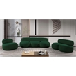 Meridian Furniture Venti Green Boucle Fabric Loveseat