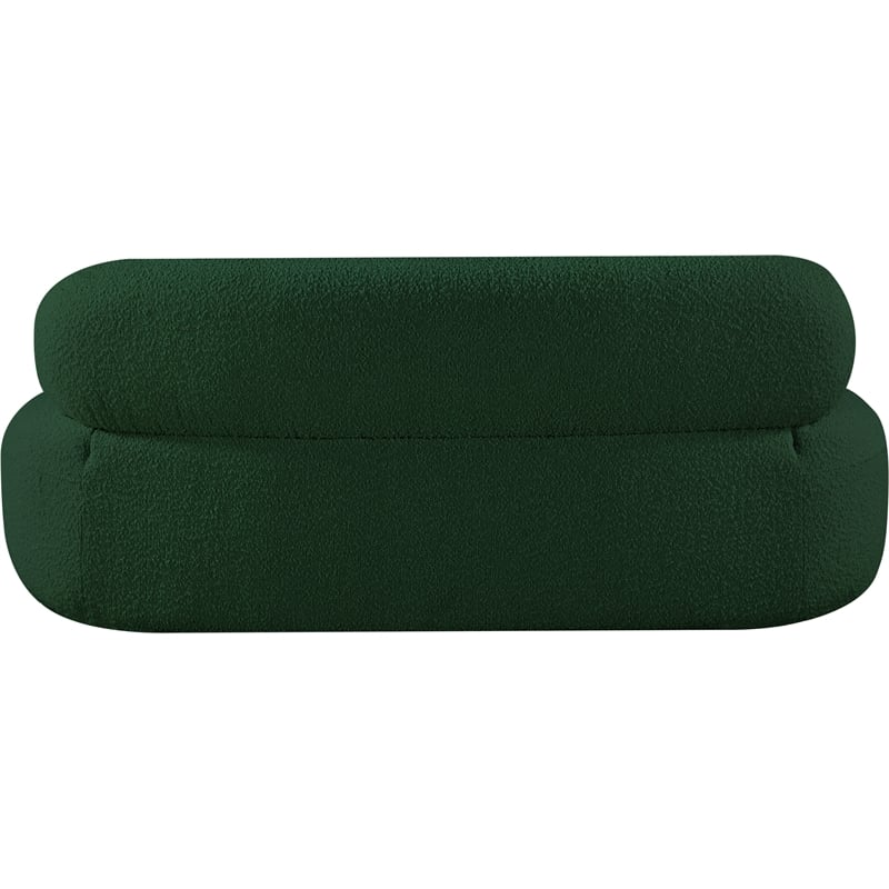 Meridian Furniture Venti Green Boucle Fabric Loveseat