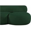 Meridian Furniture Venti Green Boucle Fabric Loveseat
