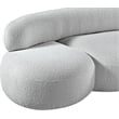 Meridian Furniture Venti Grey Boucle Fabric Loveseat
