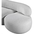 Meridian Furniture Venti Grey Boucle Fabric Loveseat