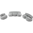 Meridian Furniture Venti Grey Boucle Fabric Loveseat
