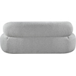 Meridian Furniture Venti Grey Boucle Fabric Loveseat