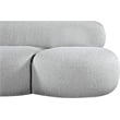 Meridian Furniture Venti Grey Boucle Fabric Loveseat