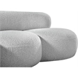 Meridian Furniture Venti Grey Boucle Fabric Loveseat