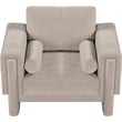 Meridian Furniture Madeline Beige Chenille Fabric Chair