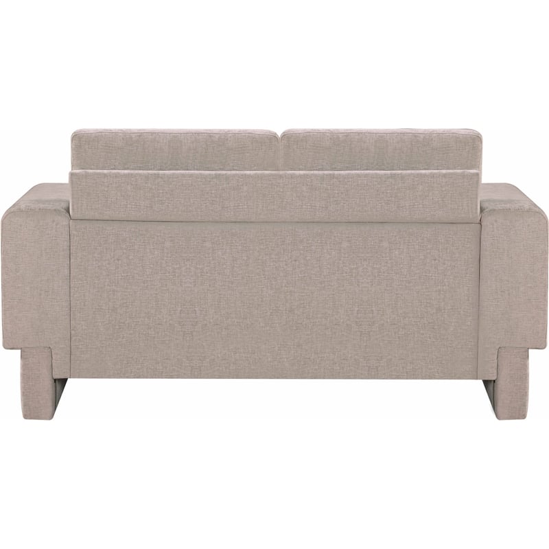 Meridian Furniture Madeline Beige Chenille Fabric Loveseat