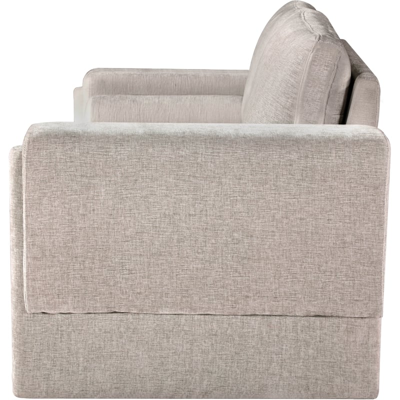 Meridian Furniture Madeline Beige Chenille Fabric Loveseat