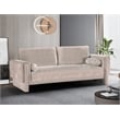 Meridian Furniture Madeline Beige Chenille Fabric Sofa