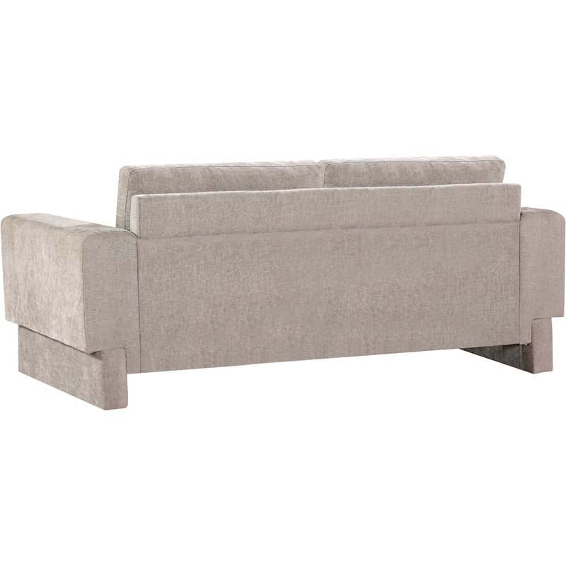 Meridian Furniture Madeline Beige Chenille Fabric Sofa