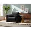 Meridian Furniture Madeline Black Chenille Fabric Chair