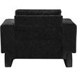 Meridian Furniture Madeline Black Chenille Fabric Chair