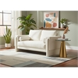 Meridian Furniture Madeline Cream Chenille Fabric Loveseat